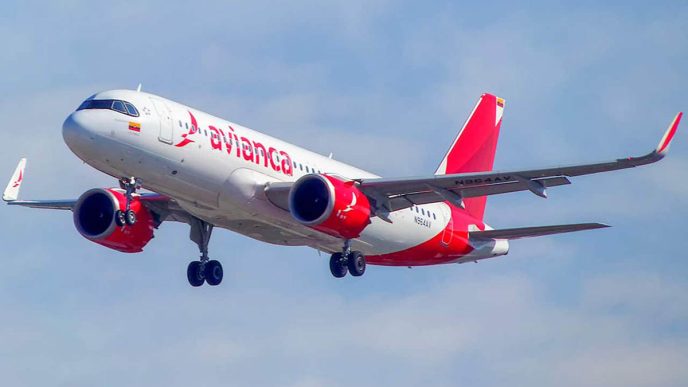 Airbus A320neo de Avianca, una de las aerolíneas de Abra Group.