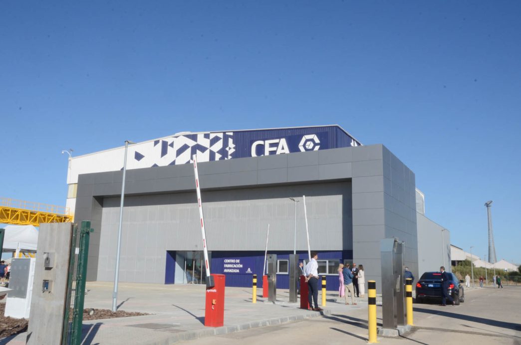 Edificio del CFA en el astillero de Navantia en Puerto Real.