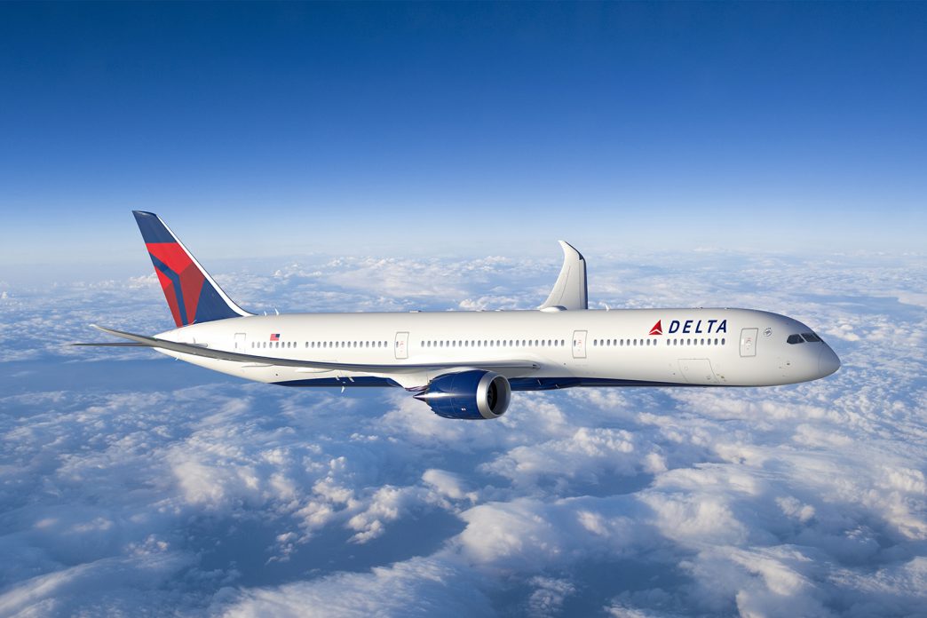 Boeing 787 con los colores de Delta.