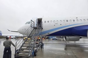 Los A320neo de EirTrade en Knock a la espera de su desguace.