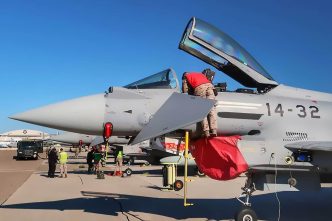 El Ala 14 se encargó de la evaluaión operativa del nuevo Software para los Eurofighter Trancha 2 y 3.