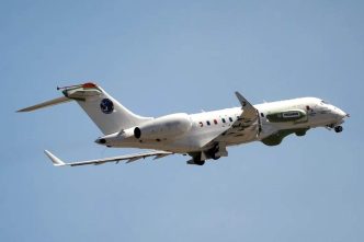 Pegasus, nuevo avión de inteligencia de señales de Alemania basado en el Bombardier Global 6000.