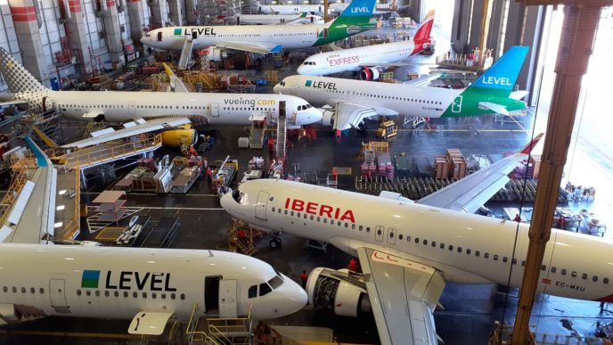 Instlaciones de Iberia en La Muñoza.