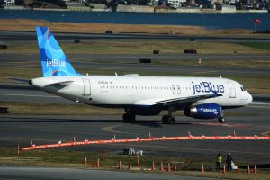 Airbus A320 de Jetblue similar al que sufrió el incidente.