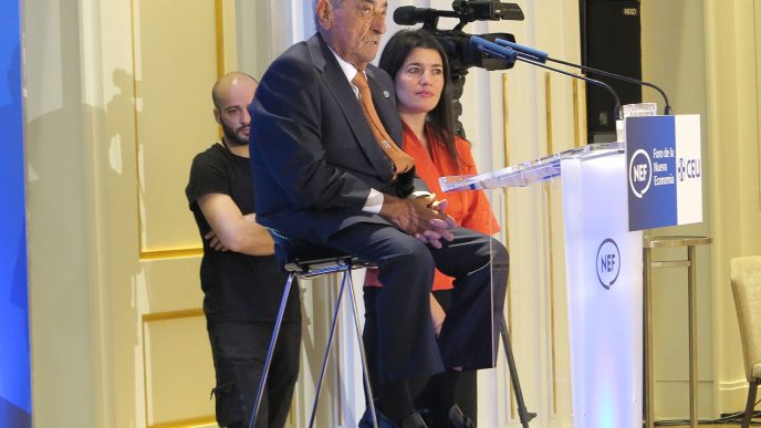 Hidalgo durante su intervención en el Foro de la Nueva Economía.