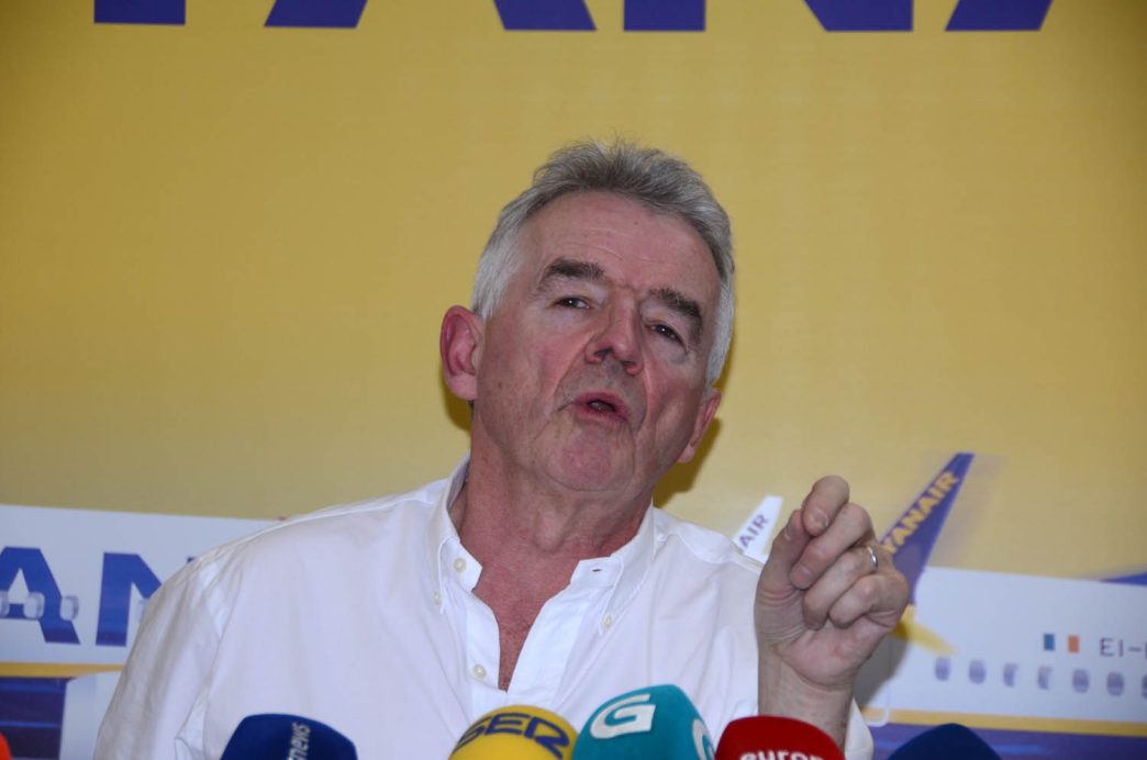 Michal O'Leary en su nueva comparecencia en Madrid.