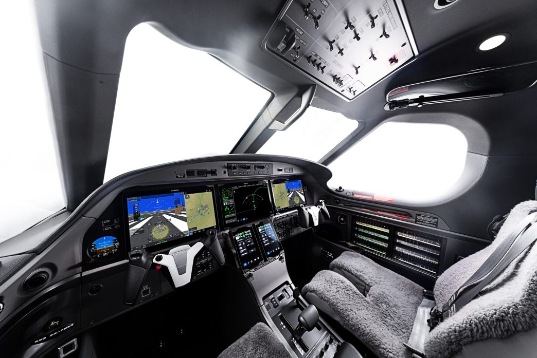 Cockpit del Pilatus PC-12 Pro.