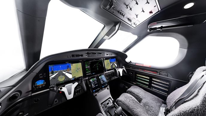 Cockpit del Pilatus PC-12 Pro.