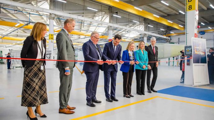 Inauguración de la planta de Pilatus en Carmona (Sevilla).