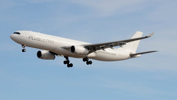 A finales de 2025 Plus Ultra sumó su séptimo A330, el segundo A330-300 de su flota.