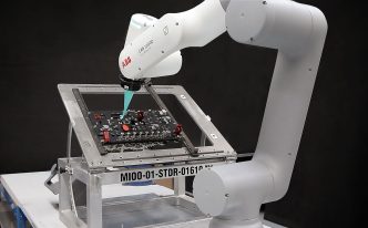 Pruebas del brazo robótico con un pamel.