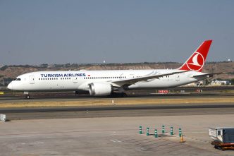 Turkish Airlines cuenta actualmente con 44 Boeing 787-9 ens ervicio.