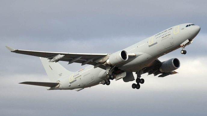 El Ejército del Aire español tiene ya dos Airbus A330 MRTT y este año recibirá un tercero.