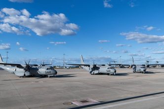 Los tres primeros C295MSA del Ejéricto del Aire y del Espacio listos en Sevilla.