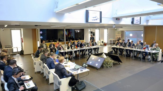Reunión anual de los socios del programa Eurofighter celebarada en Madrid.