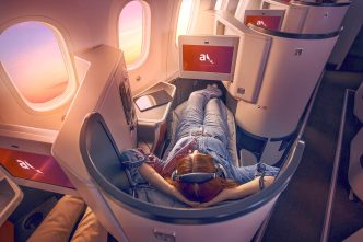 Asiento de clase business en los Boeing 787 de Avianca.